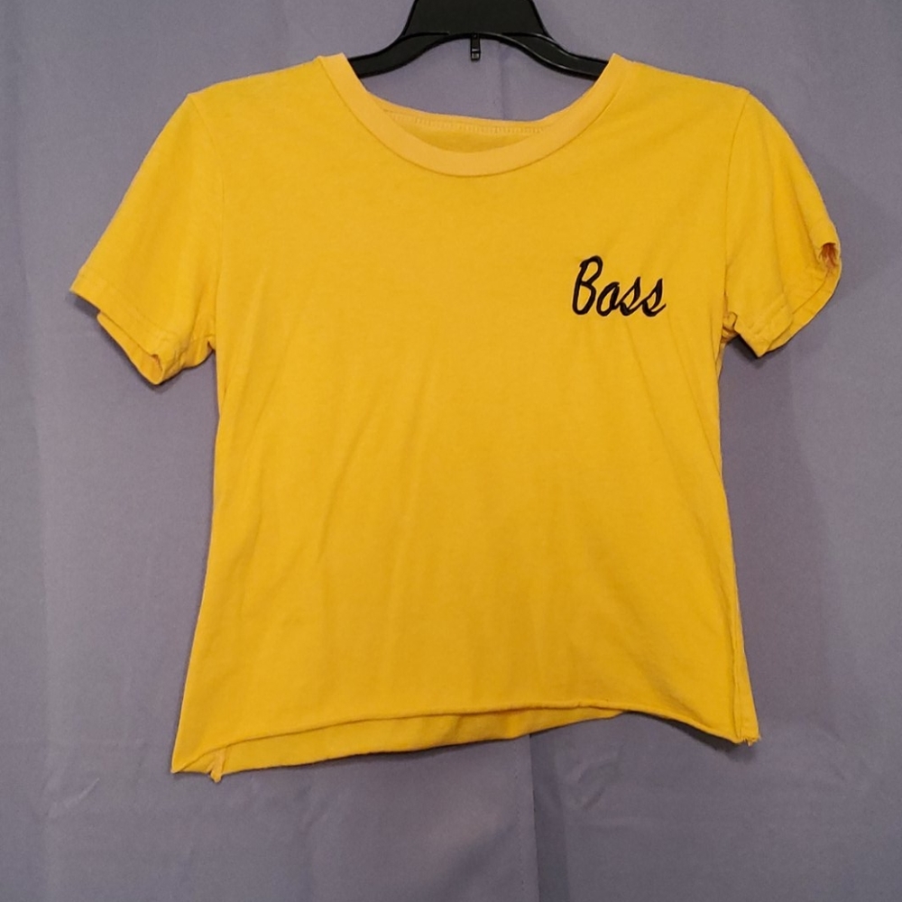 Yellow Crop-top